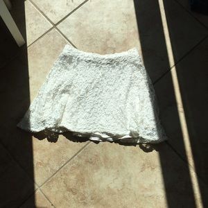 White lace Hollister skirt